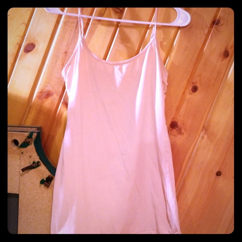 Pink spaghetti strap